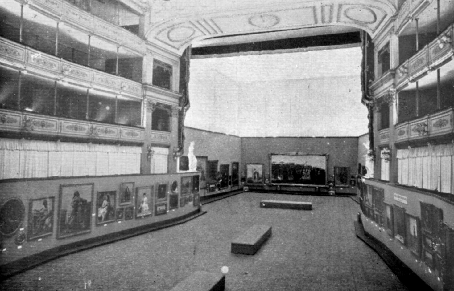 Vista general del cuadro en el Teatro Solis . 1941. Montevideo